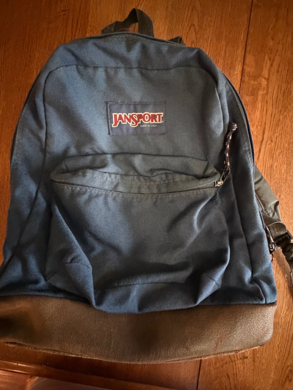 Jansport-Navy Blue Backpack with Padded Straps